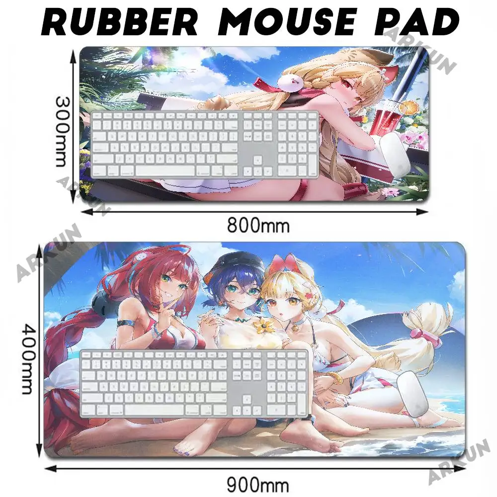 XL Zenless Zone Zero Cute Hot Yuzuha Kawaii Girl Alice Mouse Pad Gamer ملحقات الكمبيوتر لوحة المفاتيح شركة الألعاب مكتب الكمبيوتر المحمول