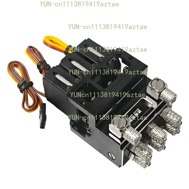 Metal Hydraulic Reversing Valve 3-way Hydraulic Valve Suitable 1/12 1/14 RC Hydraulic Excavator Loader Model Upgrade Accessories