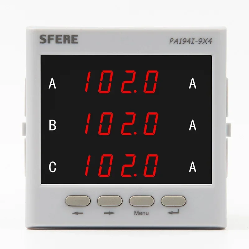 

PA194I-9X4 intelligent LED three-phase AC ammeter digital display meter electrical instrumentation