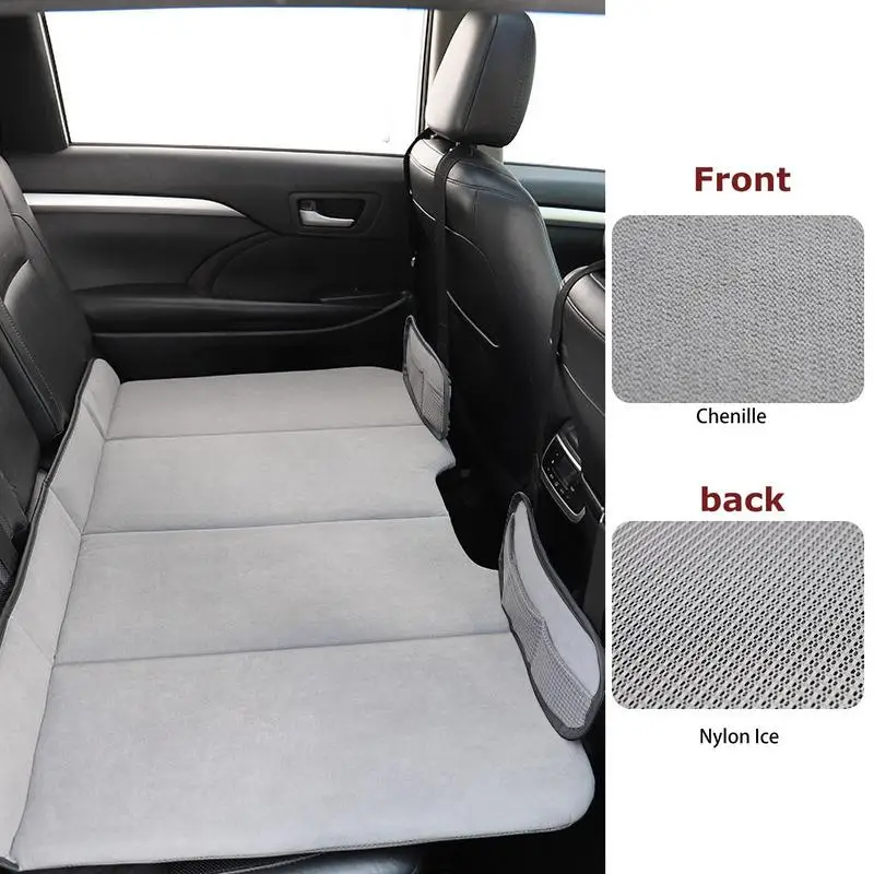 Car Backseat Mattress Thickened Double Sided Backseat Bed Foldable Back Seat Mattress with Strong Load Bearing Sleeping Pad