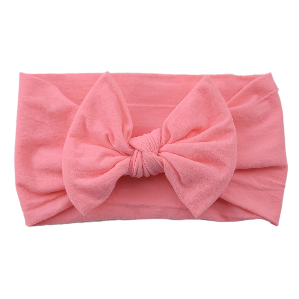 Solid Color Bows Baby Headband Soft Elastic Baby Girl Hair Bands For Newborn Infant Turban Headwear Hair Accessories