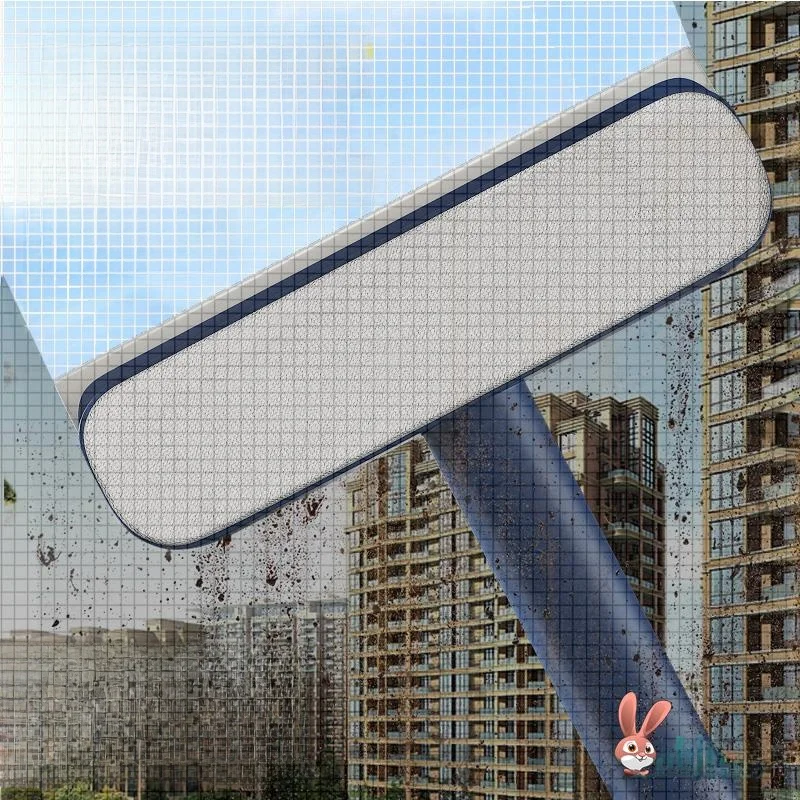 

Double-Sided Window Screen Cleaner Brush Home Multi-Function Glass Window Dusting Tool Aluminum Material Easy to Use