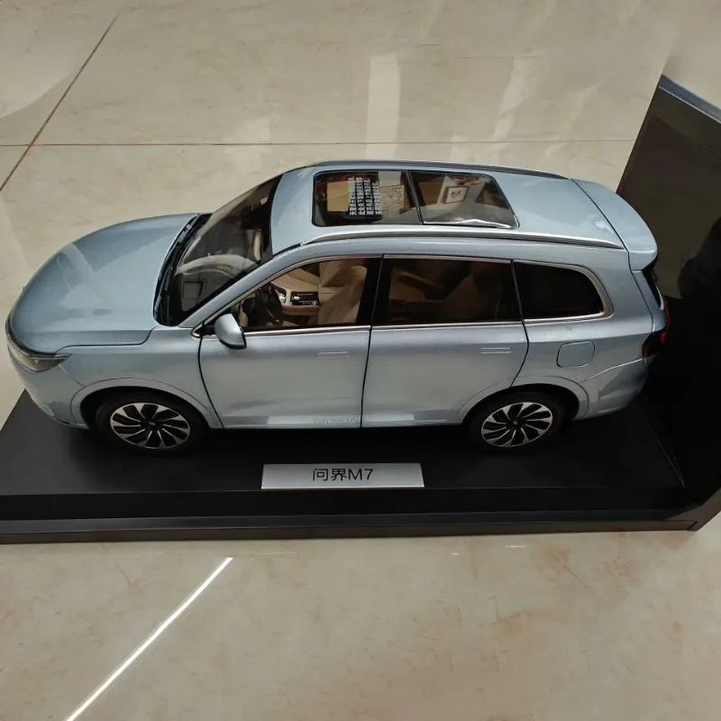 

AITO M7 Alloy Simulation Car Model,Die-Cast Metal Replica,SERES SUV Decoration,Boy Gift,Adult Collectible,Blue,1:18