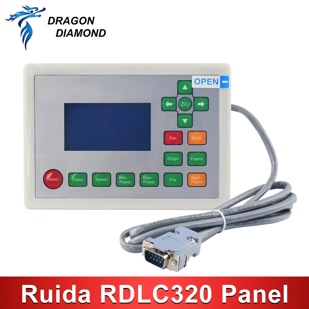 

DRAGON DIAMOND Ruida RDLC320-A Control Panel Ruida 320 Used For CO2 Laser Engraver Cutting Machine 4060 6090 9060