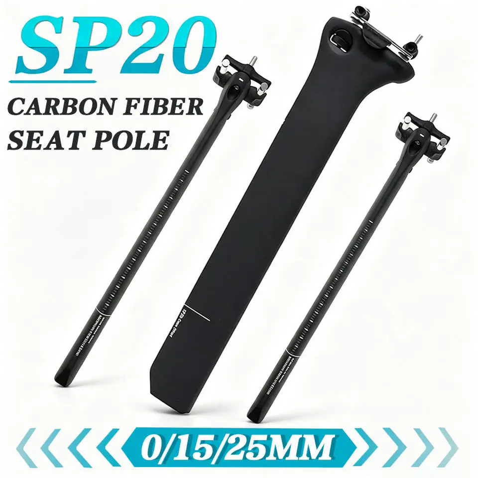 Ultralight SP20 Carbon Seatpost 350mm 0/15/25mm Offset Fits Specialized S2/S3/S5 Road Bike