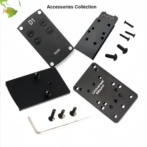 Support de Base de plaque de visée réflexe, adaptateur de plaque de base G *ock G17/19/22/23/26/27/34, Compatible avec pistolet Glock R * R VISM Red Dot Sight