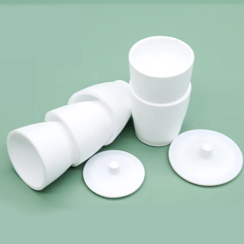 

PTFE crucible with lid F4 polytetrafluoroethylene PTFE crucible 30/50/100ml acid and alkali resistant