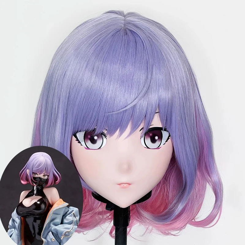 

(MEO333) Маска кигуруми ручной работы с полной головой, запираемая, для мужчин и женщин, японский мультфильм, аниме, игровой персонаж, маска кигуруми