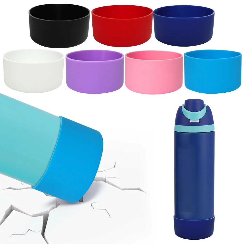 Silicone Water Bottle Boot Anti-Slip Bottom Cover Bottom Protector Protective Bottom Base for Owala 24oz Flask Water Bottle