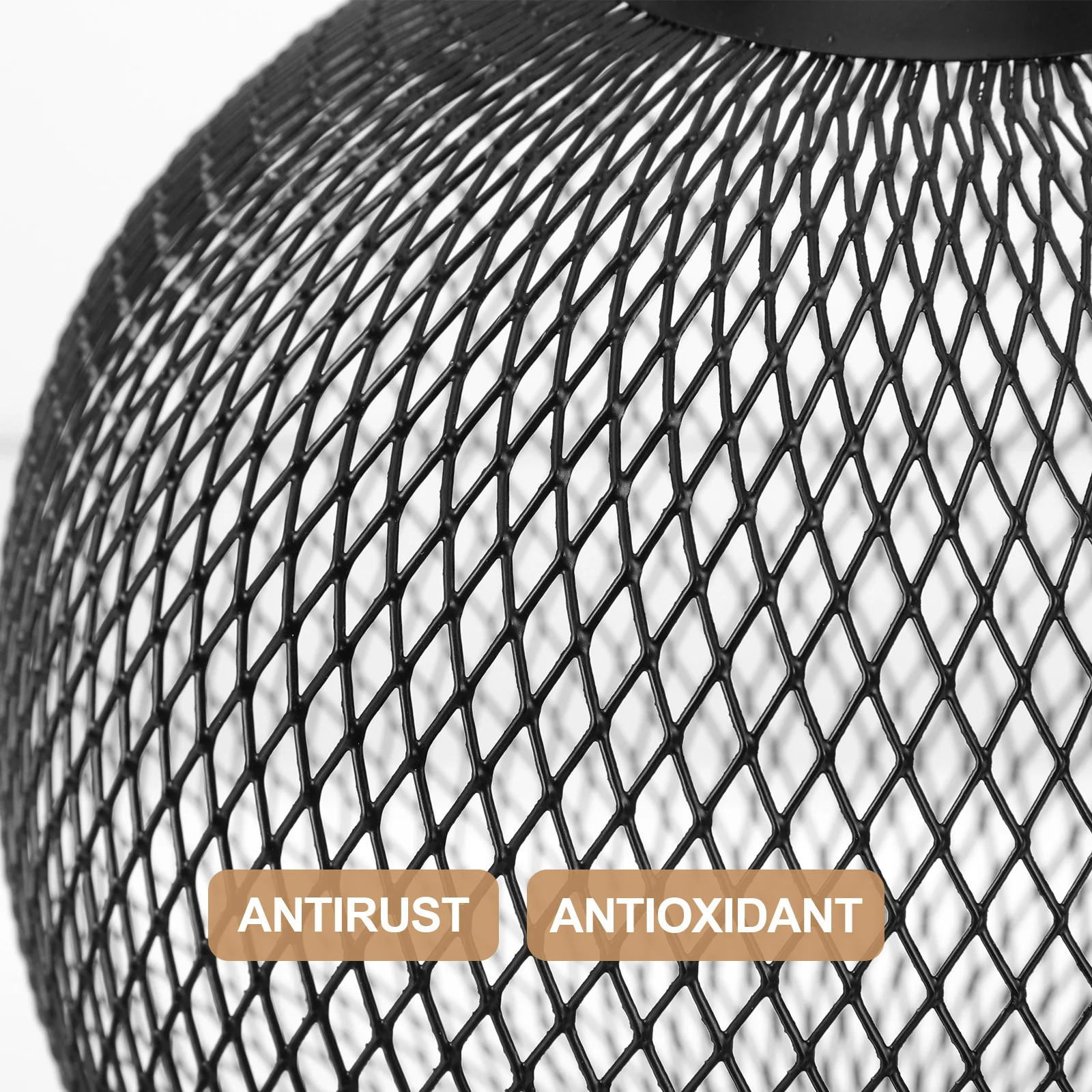 

Pendant Light Cover Globe Shape Hollow Out Metal Lamp Shade Iron Wire Lampshade Durable for Bedroom Living Room Study