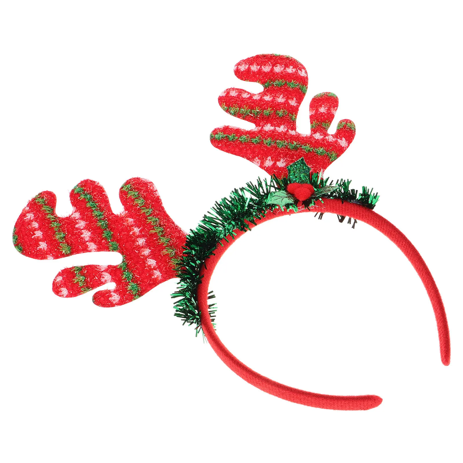 

Christmas Reindeer Headband Colorful Glitter Antlers Holiday Party Hairband Winter Festival Accessories Christmas Hairband