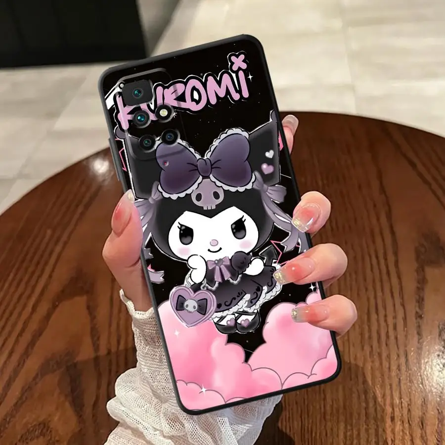 Custodia morbida per telefono posteriore per Xiaomi Redmi 9A 9C 9T K40 K50 Gaming 13C K60 12C 10 A5 12 A1 A2 Plus Love Cartoon Kuromi