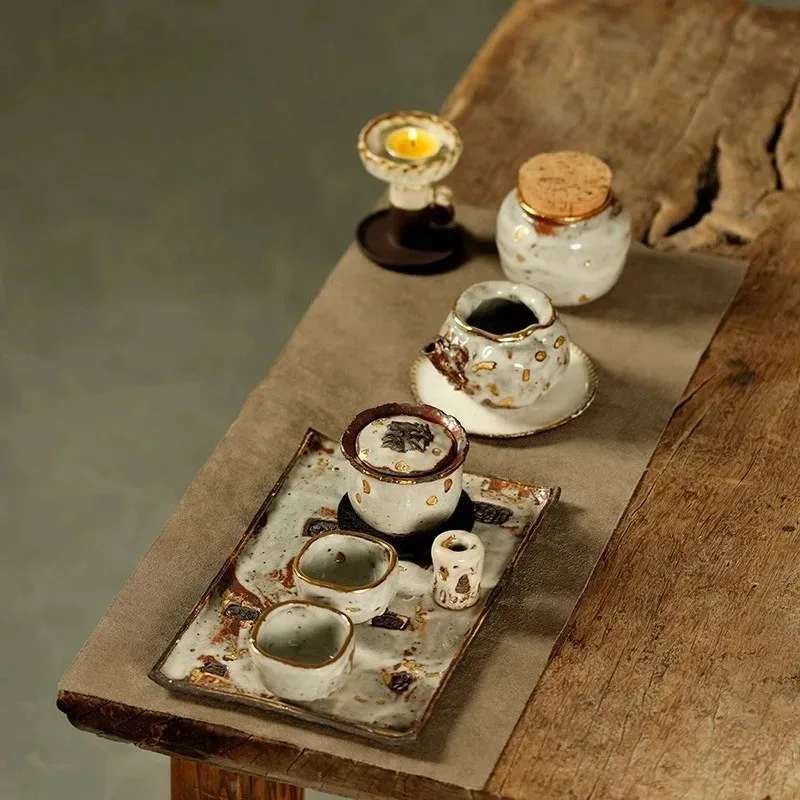 Firewood-fired Sancai Gai Bowl Shino-yaki Pure Handmade Ceramic Gai Cup Gaoyue Creative Persimmon Pedicle Tea Bowl Teacup