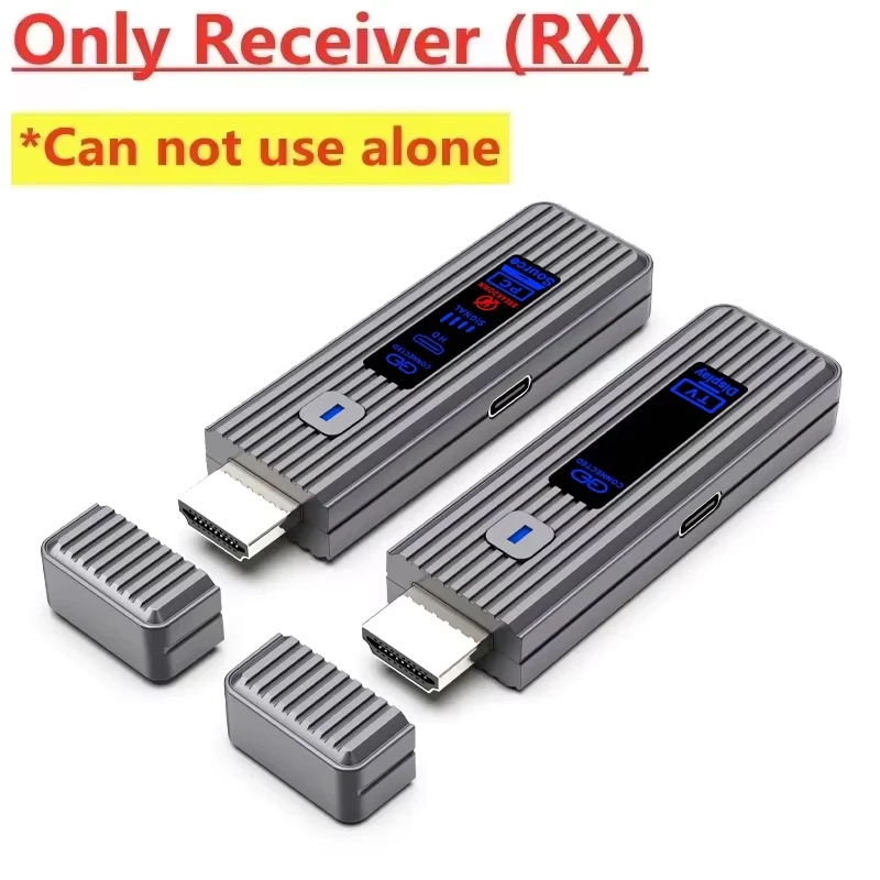Draadloze HDMI-compatibele videozender en ontvanger Extenderkit TV Stick Dongle-adapter voor pc-camera Laptop naar monitor TV