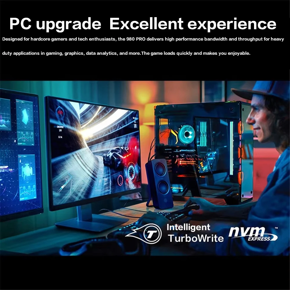 SAMSUNG Original 980PRO SSD NVME M2 PCIe 2TB 1TB High Speed Solid-state Drive internal Hard Disk ssd 2 tb ssd hard disk
