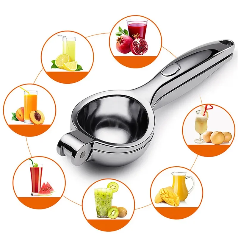 Juicer Fruit Juice Citrus Press Manual Lemon Squeezer Zinc Alloy Steel Orange Squeezer Machine Handle Press Multifunctional Tool
