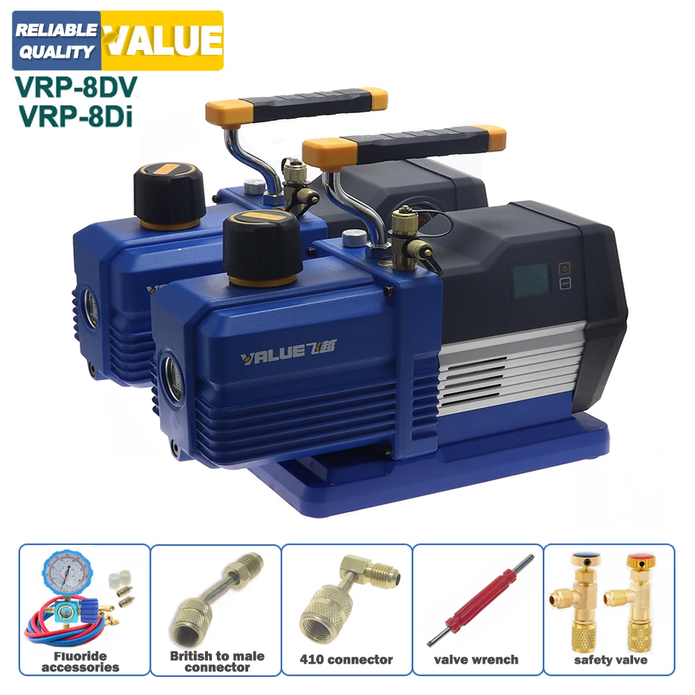 VRP-8Di-bomba de vacío refrigerante para el hogar y el coche, dispositivo de refrigeración con entrada de aire 1/4, 8CFM, 3/4HP, VRP-8DV