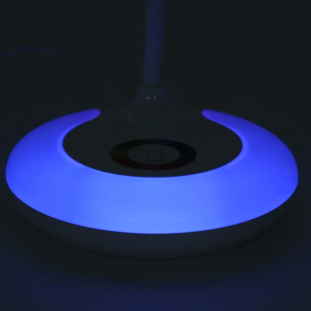 Soft Light LED Table Lamp Dimmable Plug In Type Color Changing Lamp RGB Light Smooth Surface Touch Control Night Light