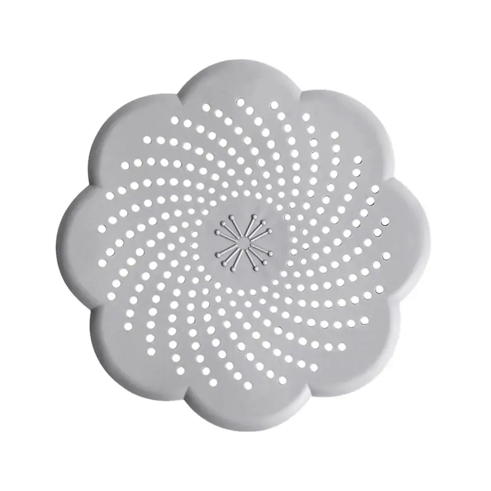 Silikon Bodenablauf Abdeckung Blume Form Mesh Waschbecken Sieb Anti-blocking Haar Reinigen Abfall Catcher Küche Bad Zubehör