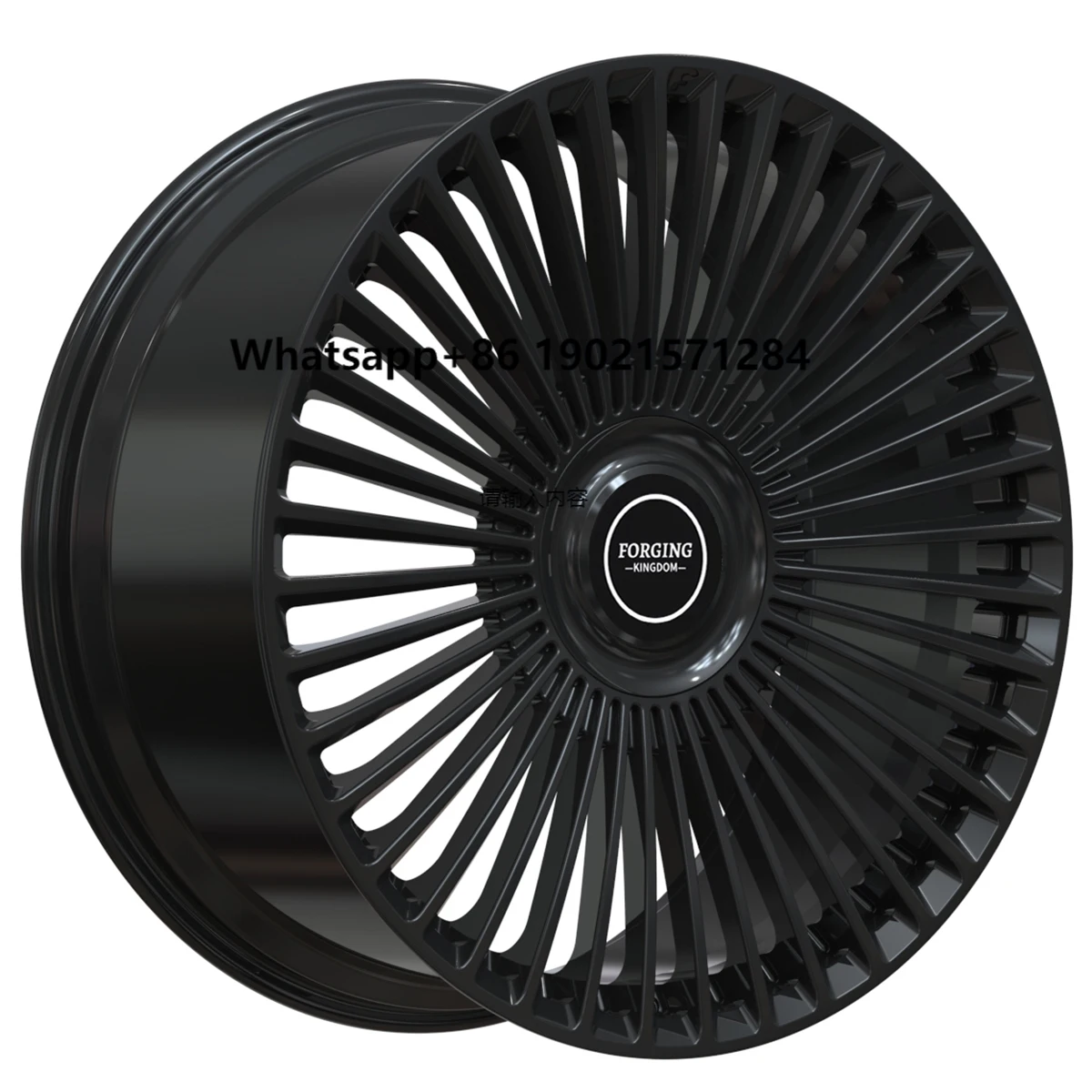 

Gloss Black Custom Aerodynamic Design Premium Alloy Wheel Hubs