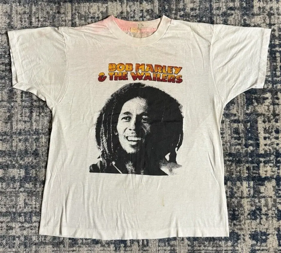 Camiseta Vintage de los 80 Bob Marley & The Wailers Kaya L, camiseta de Reggae Music Roots de Jamaica