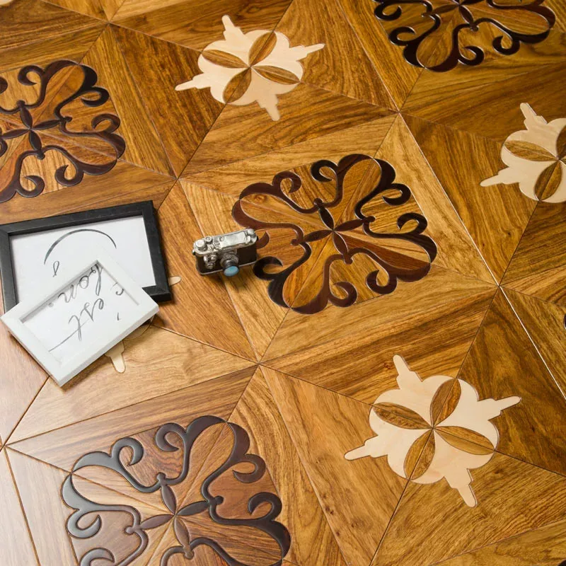 Parquet multistrato pavimento in legno massello sfondo muro casa art parquet Ya Huali pavimento in parquet quadrato