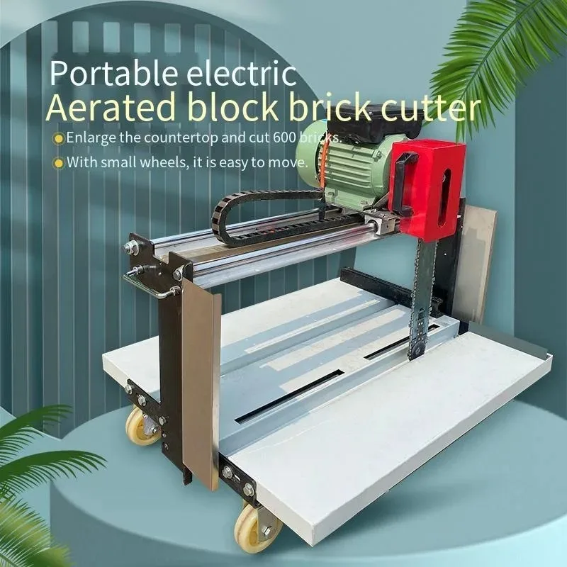 

【Best-selling】Electric Aerated Block Cutter Machine Port le Lightweight Brick Saw With Steel Chain For Foam Concrete Block Cut