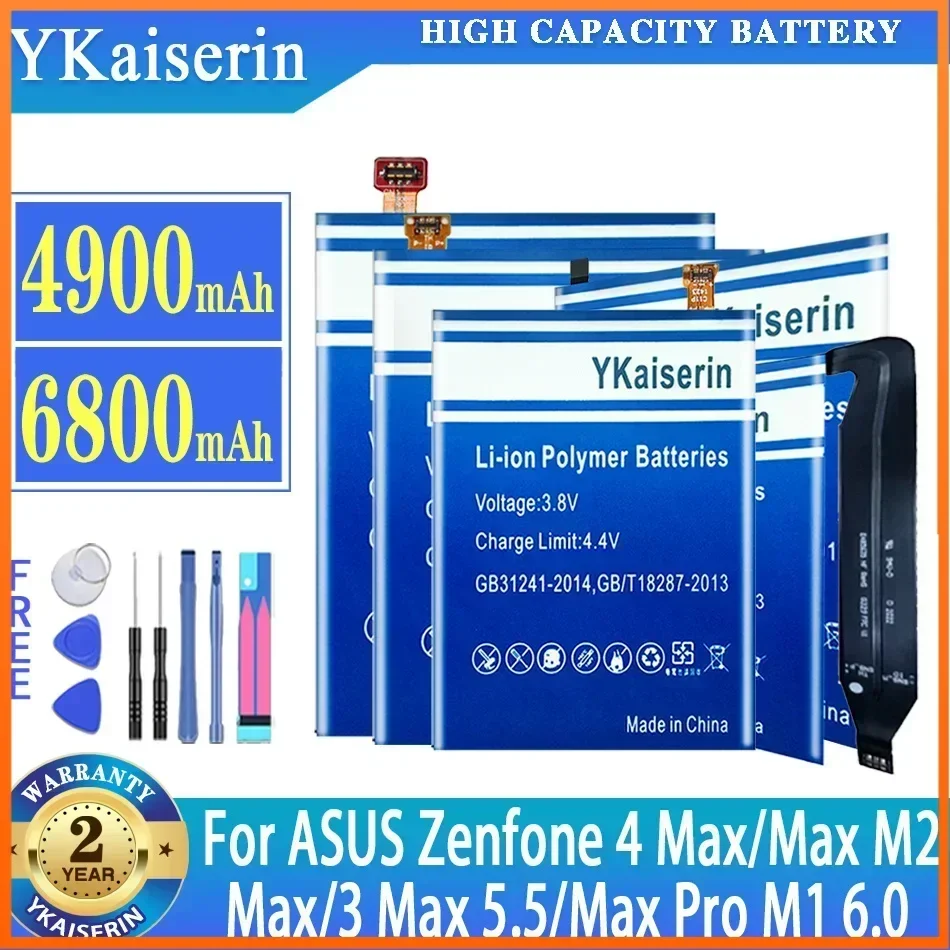 For Asus ZenFone Max Pro M1 6.0 M2 ZB601KL for Zenfone 4 3 Max M2 Zb632kl Zb633kl M2 Dual SIM Max ZC550KL Z010AD Z010D Battery