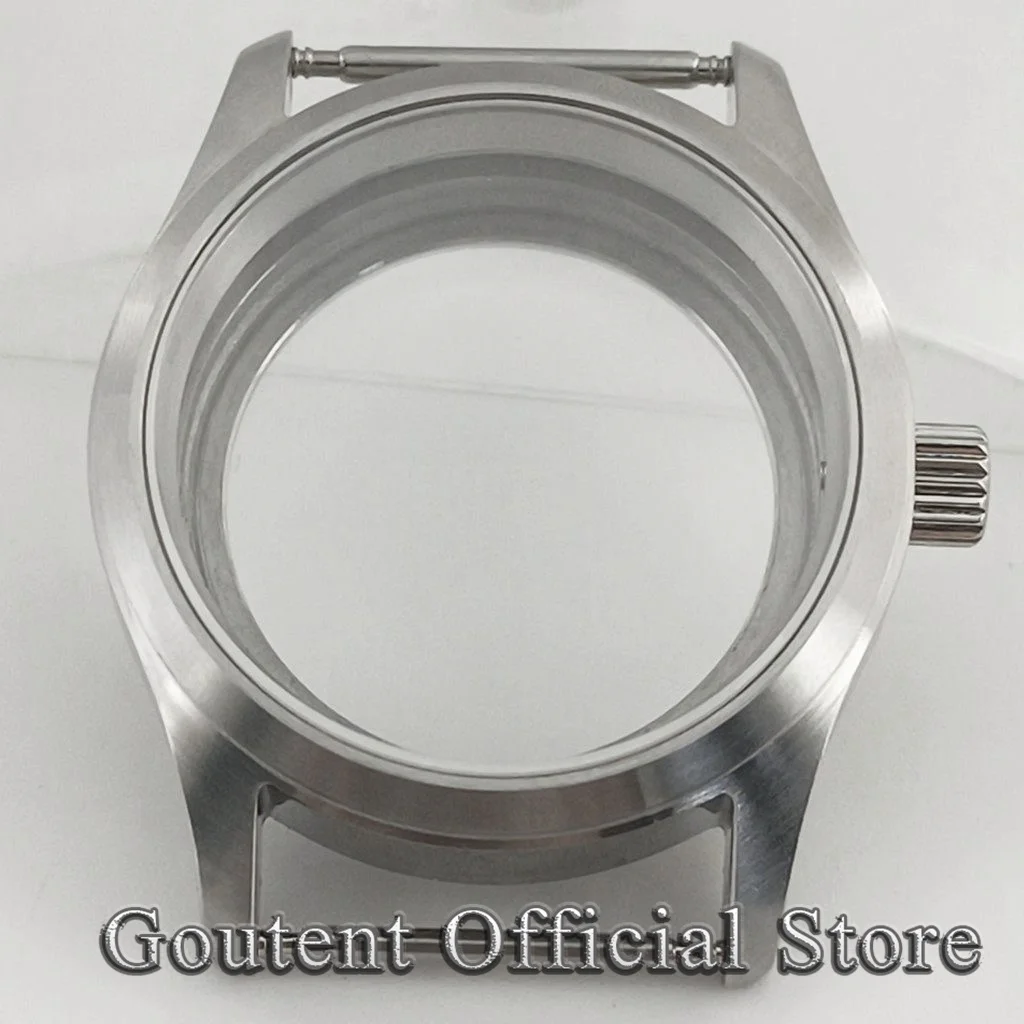 Goutent 36mm 39mm Silver Watch Case Sapphire Crystal For ETA 2824 PT5000  NH35 NH36  Automatic Movement