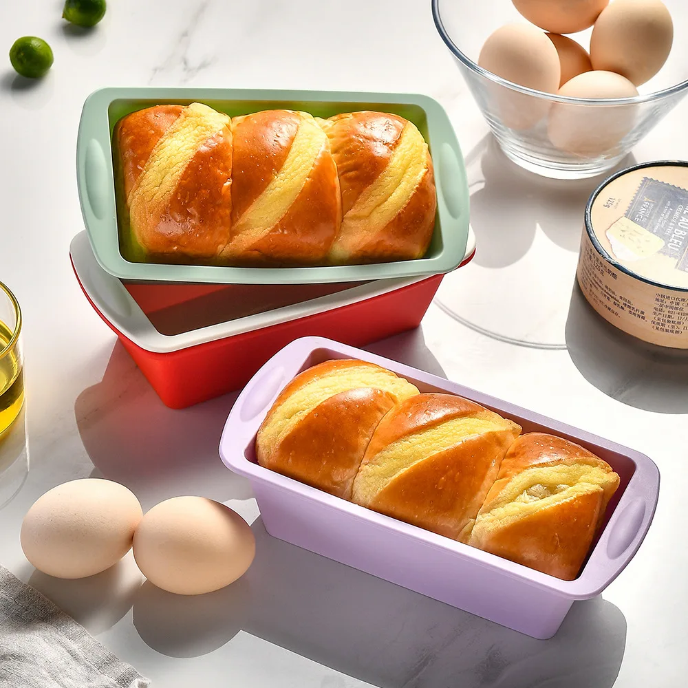 

Silicone Bread Cake Mold Rectangular Toast Baking Molds Household Non Stick Cake Brownie Baking Molds Kitchen Cooking Tool