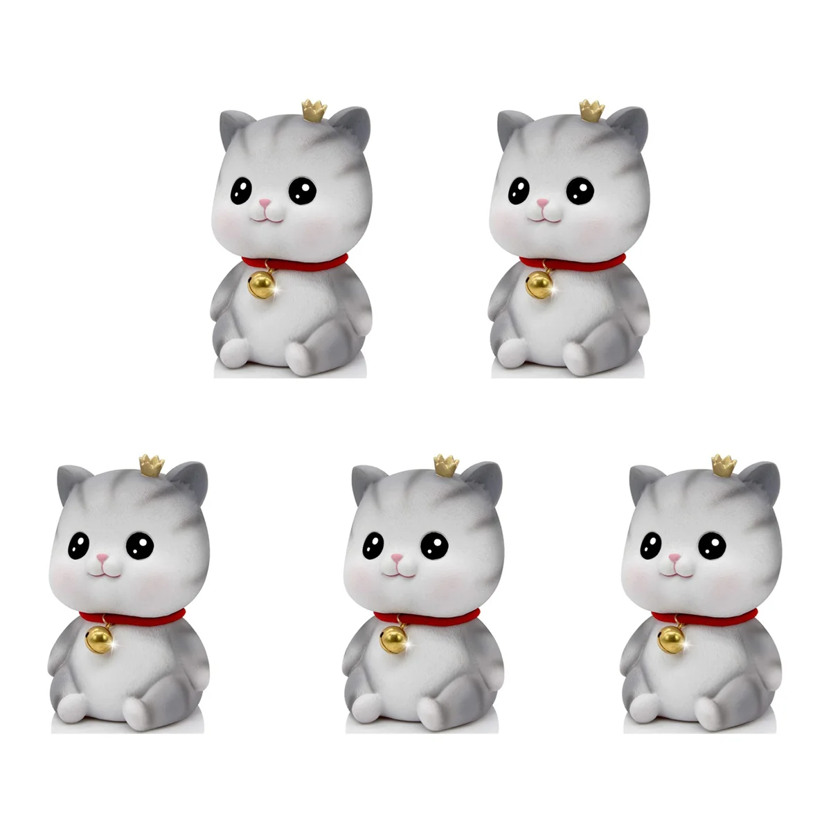 【58% OFF】5X Cute Cat Decorative Saving Bank,Home Decoration Coin Bank Money Piggy Bank Help Form Right Money Habits,Eyes Open