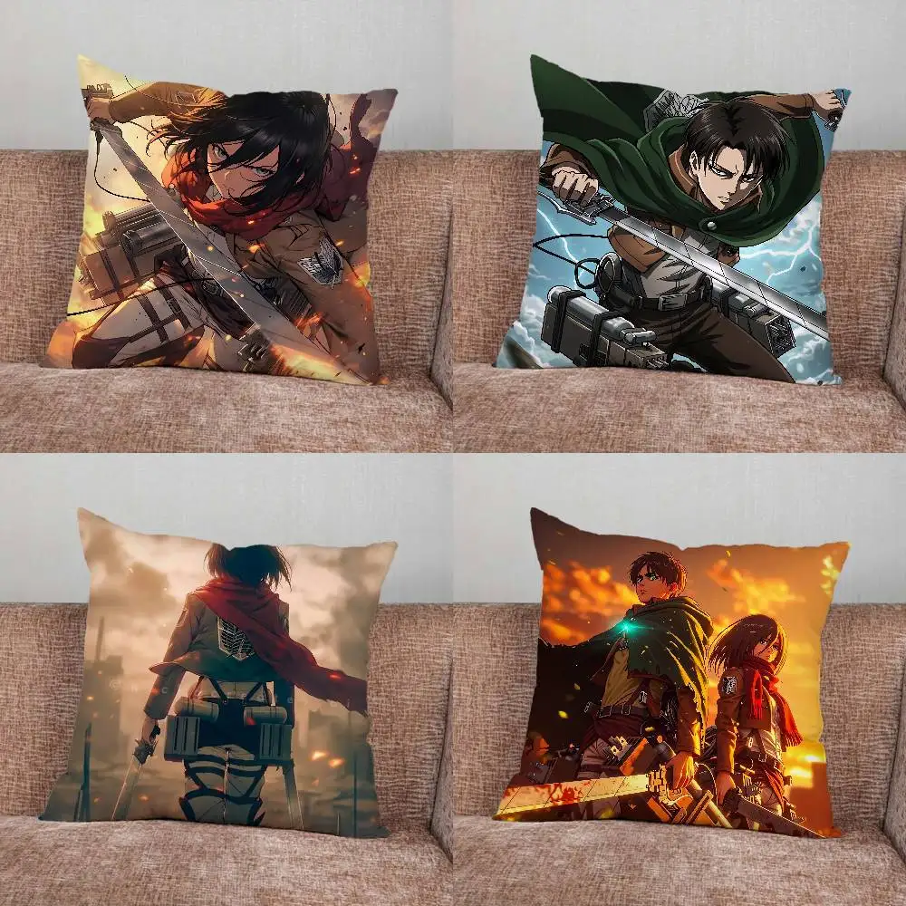 

A-Attack on Titan Pillow Case Pillowcase Home Sofa Cushions Car Cushions Pillowcover Office Pillowshell Pillow
