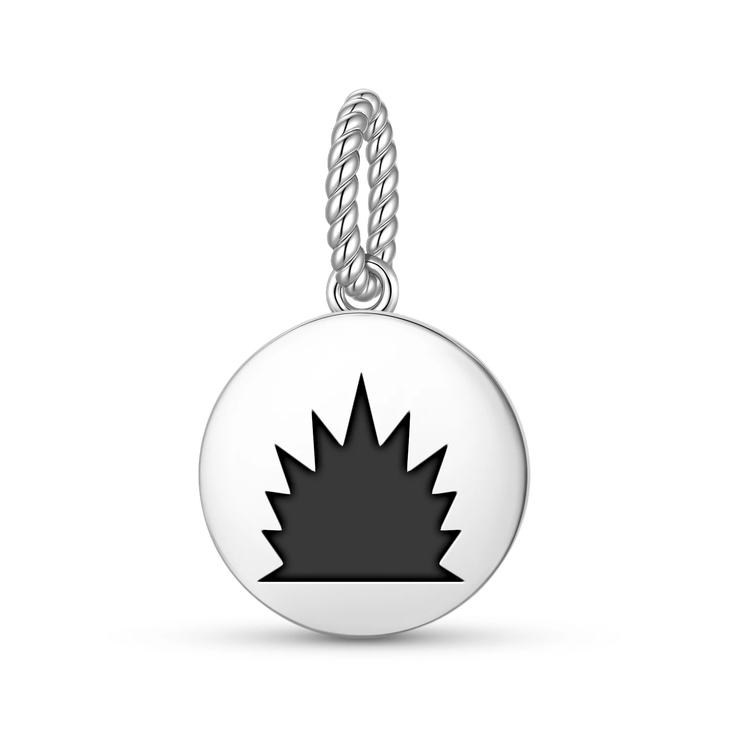 Colgante Adinkra Owia a Repue, Plata de Ley 925, Símbolo, Abalorio para Pulsera, Collar, Joyería de Moda para Mujer