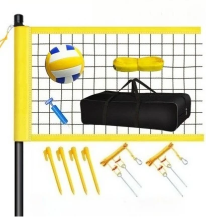 

Best Selling Outdoor Portable Metal Pole Volleyball Set Includes Net and Volleyball for Court Equipment