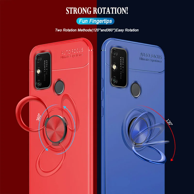 Case For Huawei Honor 9A 9C 9S 9X Premium Lite X10 8X Max 8S 8C 8A Pro RU STK-LX1 Soft TPU Magnetic Car Phone Cover Coque