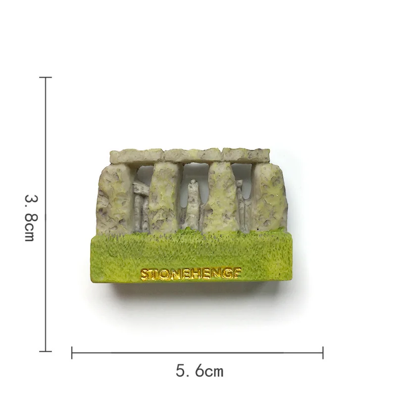 لندن، المملكة المتحدة، مغناطيس الثلاجة المغناطيسي المطلي الواقعي Stonehenge، هدايا تذكارية للسفر، ديكورات منزلية رائعة #6