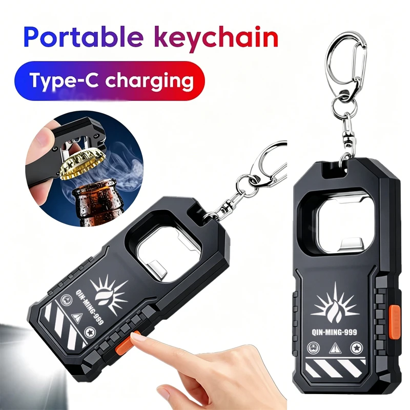 Mini COB LED Taschenlampe USB-C Wiederaufladbar Leistungsstarkes Arbeitslicht mit Clip Magnet Wasserdicht EDC Camping Wandern Taschenlampe