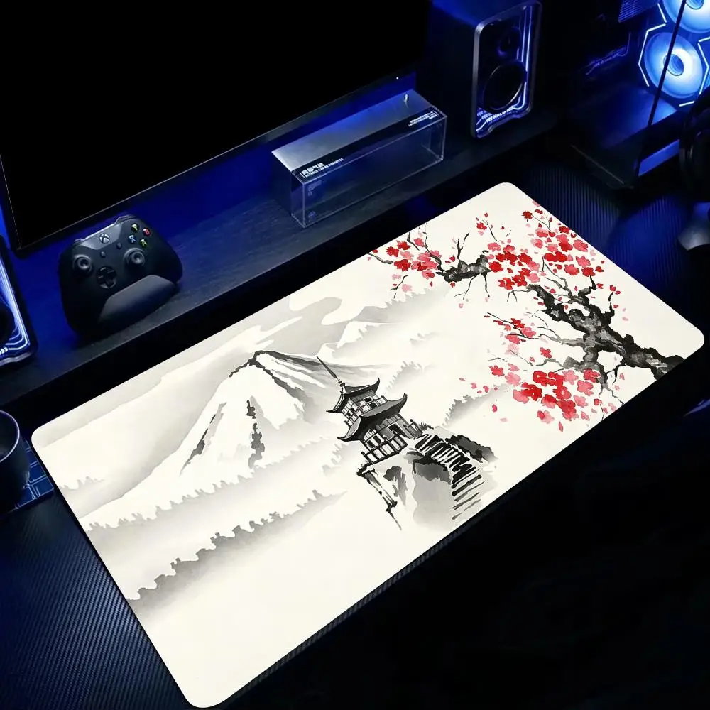 Elegant Ink-Wash Landscape Mouse Pad Large Computer Office Game Table Mats Rubber Anti-slip XXL Mouse Mat HDP Long Desk Pads