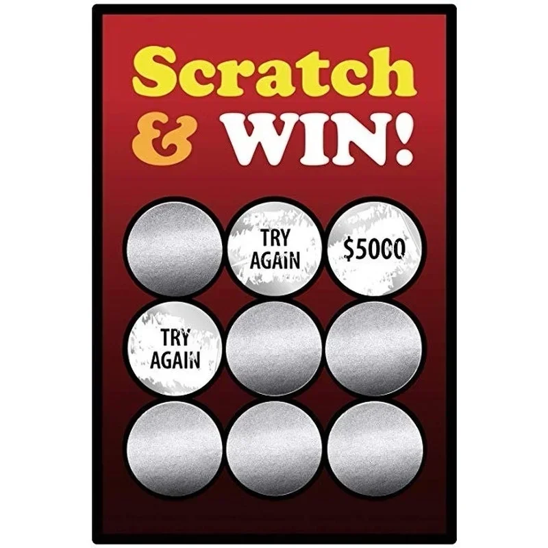 300pcs/roll Round Silver Scratch Off Stickers 1 Inch Labels Sticker for Party Activity Favors Stationery