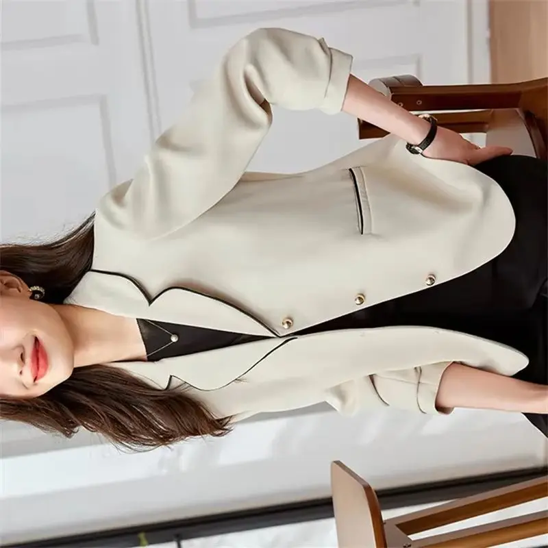 Hot Selling Socialite Retro Hepburn Style Suit Jacket Women's Design Sense High-End Western-Style Fashion Waist Cinching Blazer