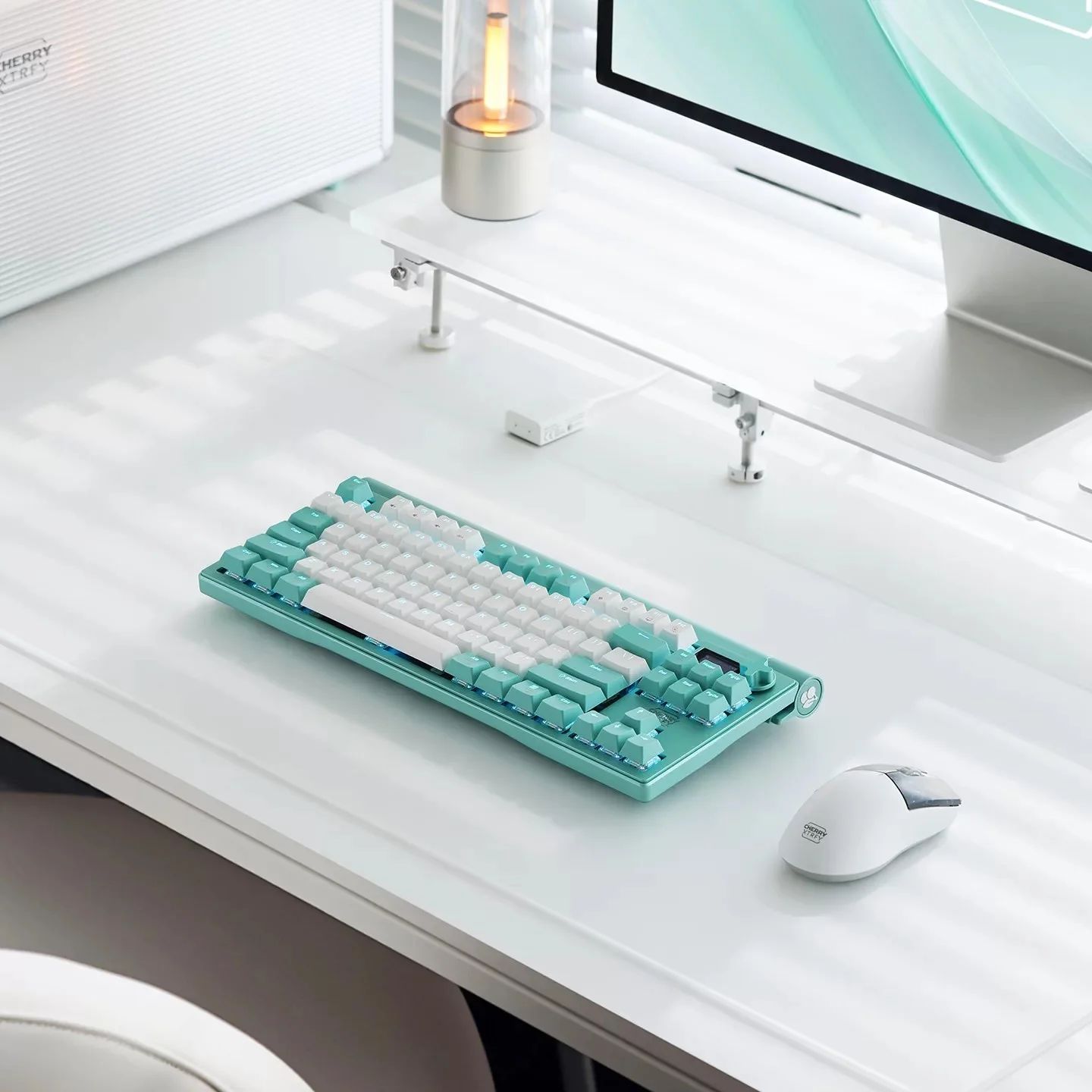 Summer New Arrival CHERRY MX8.3PRO Macaron ILLUMA Switch Tri-Mode Wireless Mechanical Keyboard For Valorant CS Delta Force
