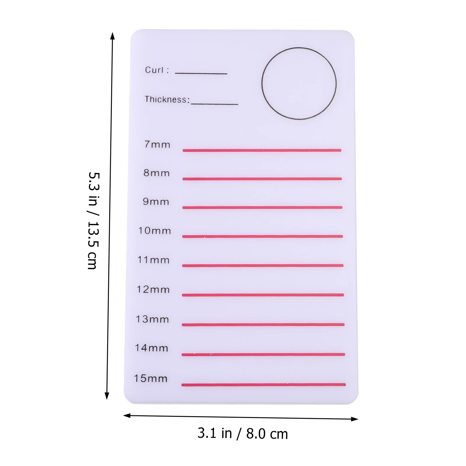 

Eyelash Board Lashes Extension Grafting Holder Tray Organizer Plate Pallet Lightweight Durable Quality Materials Clear Numbers