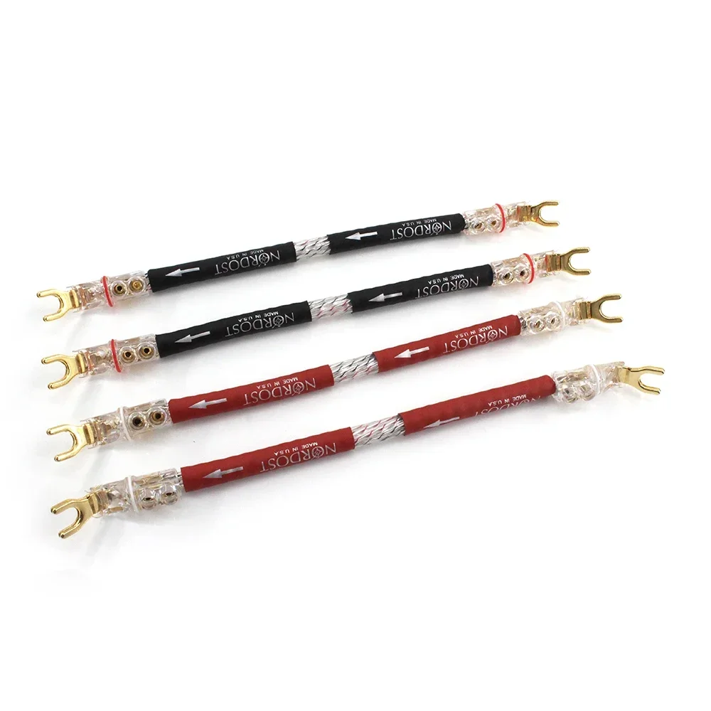 

4pc Nordost Valhalla Audiophile Speaker Jumper Line Sliver Plated For Speakers Bridge Wire Cable