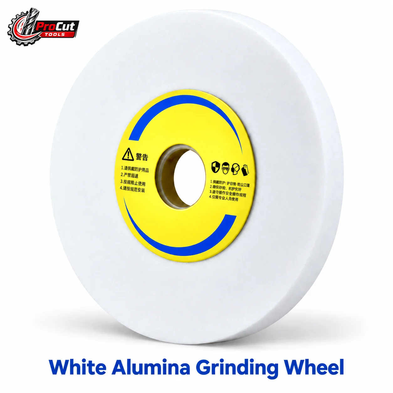 KRYOND White Corundum Grinding Wheel for 618 Hand Surface Grinder 180mm Wet Grinding Wheel for Mold Steel