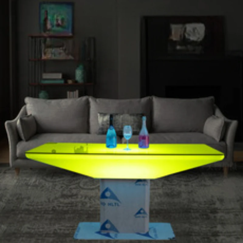 Creativity Glowing Bar Table Led Tables Room Decor Standing Small Gold Dining Luxury Cool Cafe Dj Booth Party Kitchen Furniture