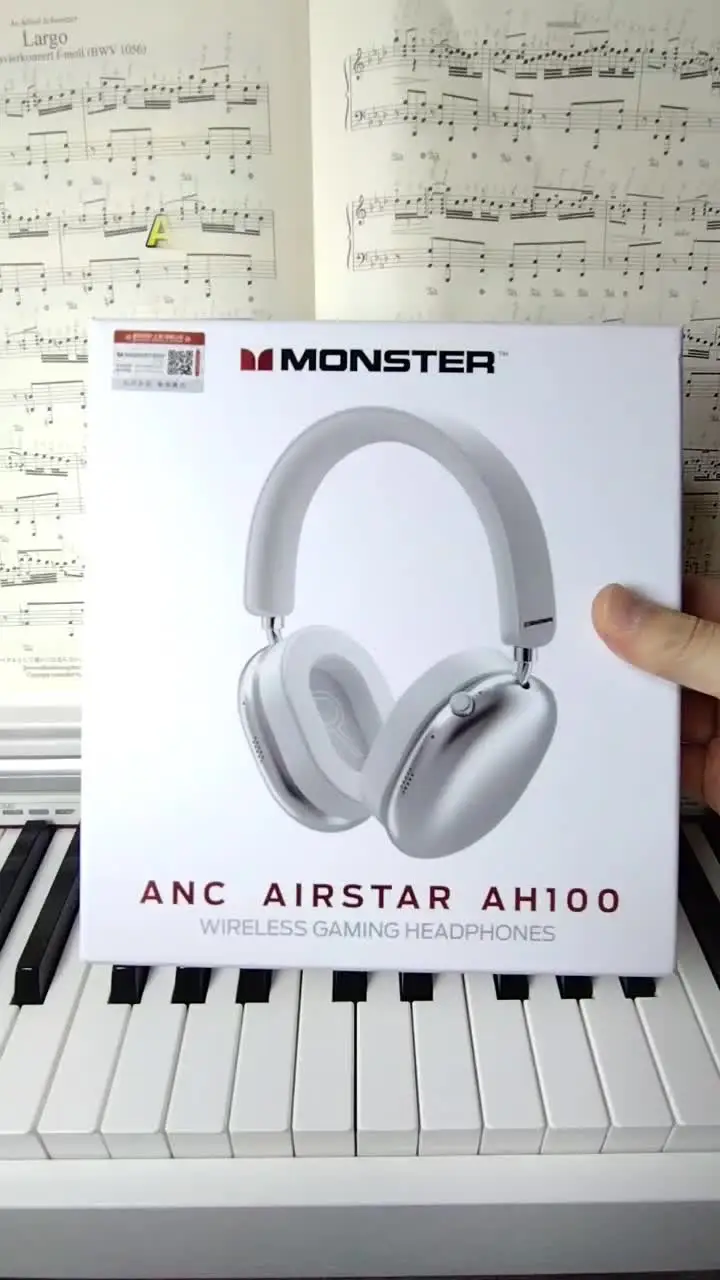 Monster AH100 ANC Over-Ear Headphone Bluetooth 6.0 -45dB Active
