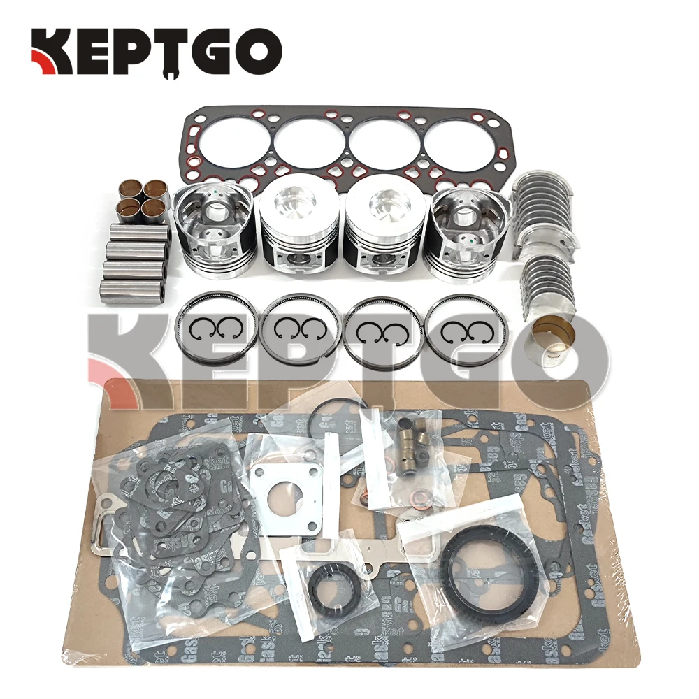 K4N Piston Ring Bearing Head Gasket Set Rebuild Kit STD Size For Mitsubishi K4N Engine