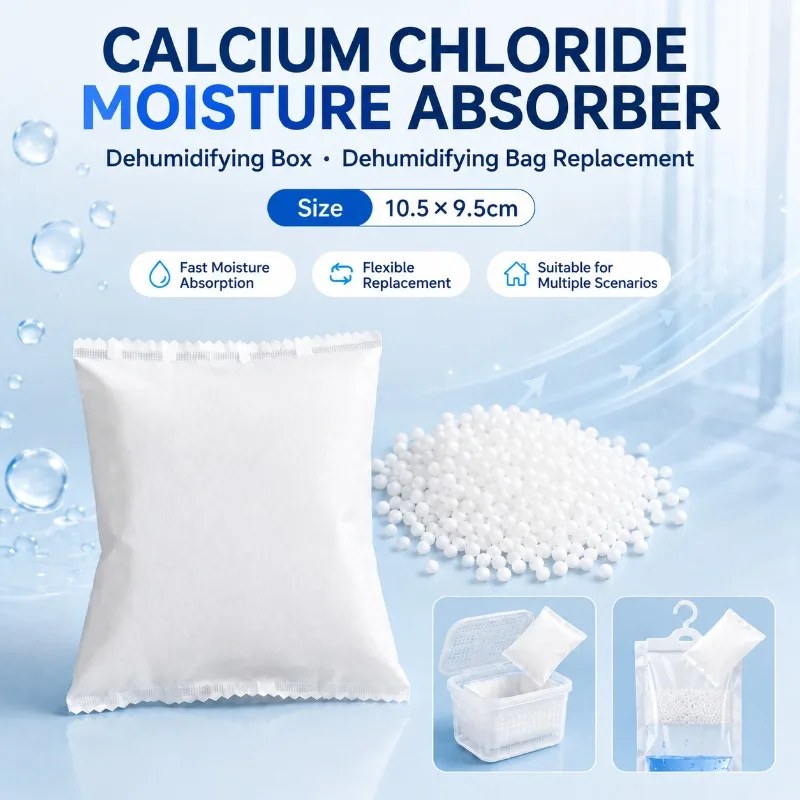 Household Calcium‑chloride Desiccant Refill Pouches Reusable Moisture‑absorbing Supplies Practical Dehumidifying Box Filler