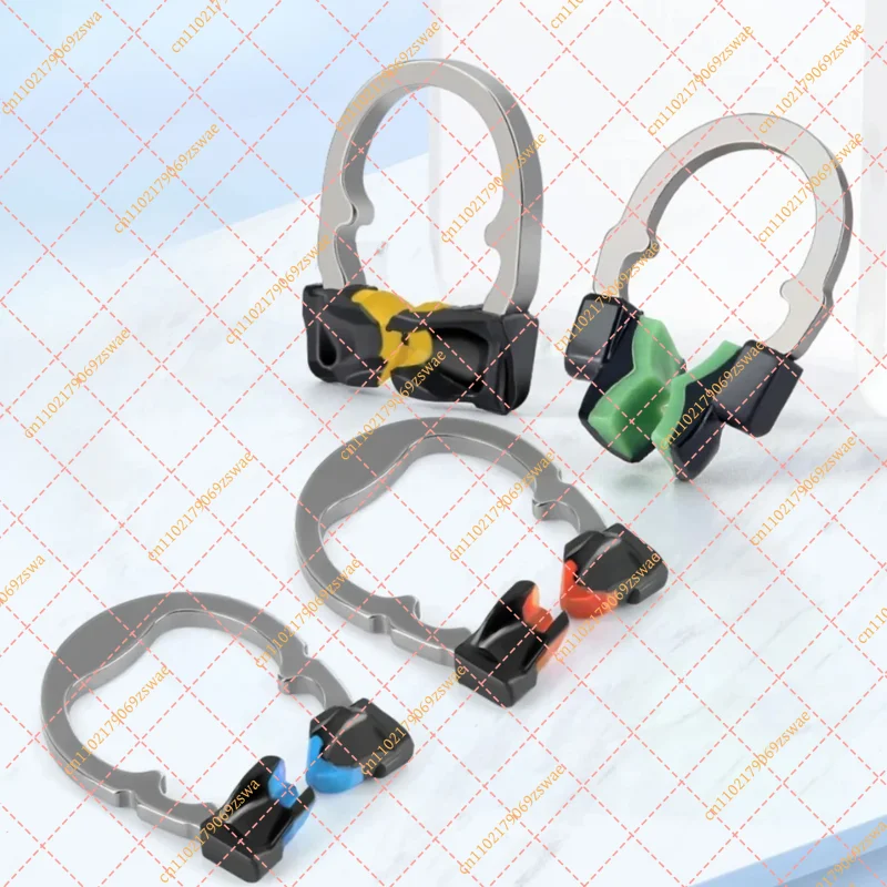 Professional Sectional Matrix System Set - Plastic Matrix Bands, Wedges & Retaining Ring