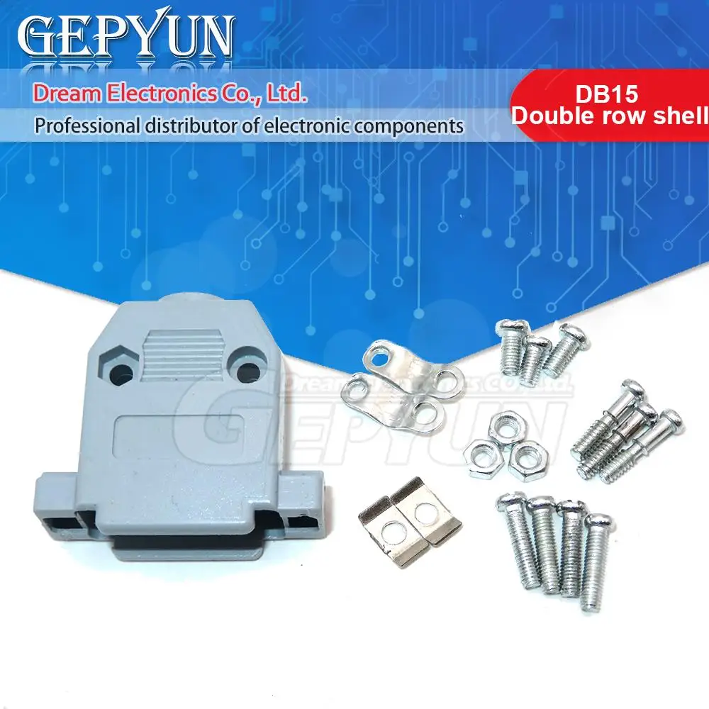 5PCS/LOT DB9 DB15 DB25 DB37 Plastic Shell DB serial series shell DB9 Connectors